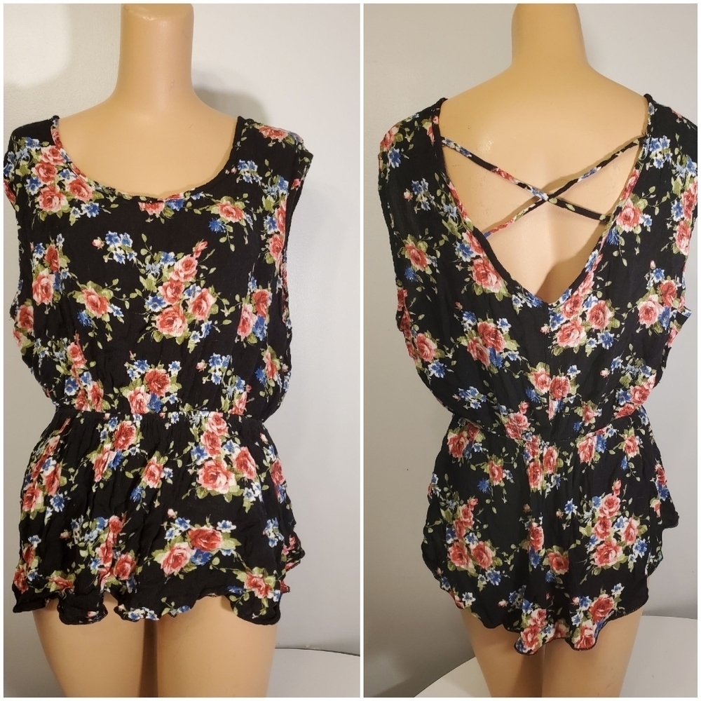 Libian Floral Blouse 3X